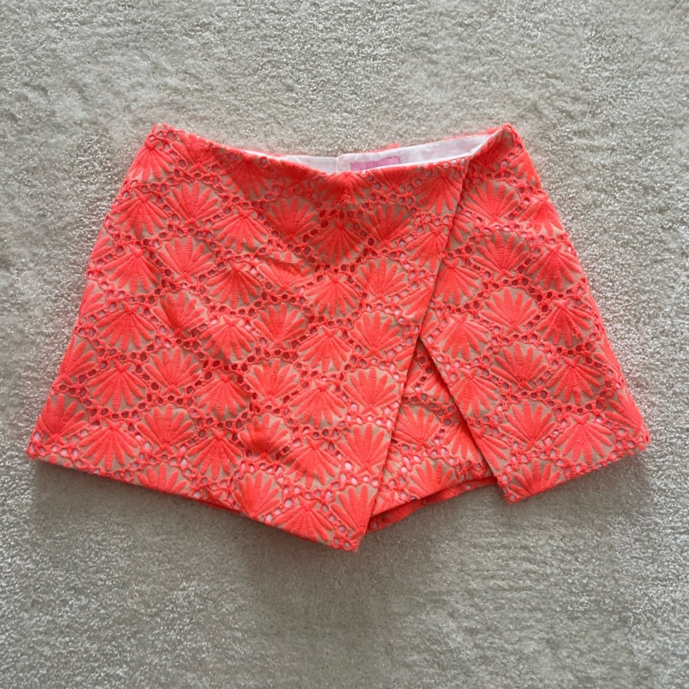 Lilly Pulitzer Coral Shell Skort